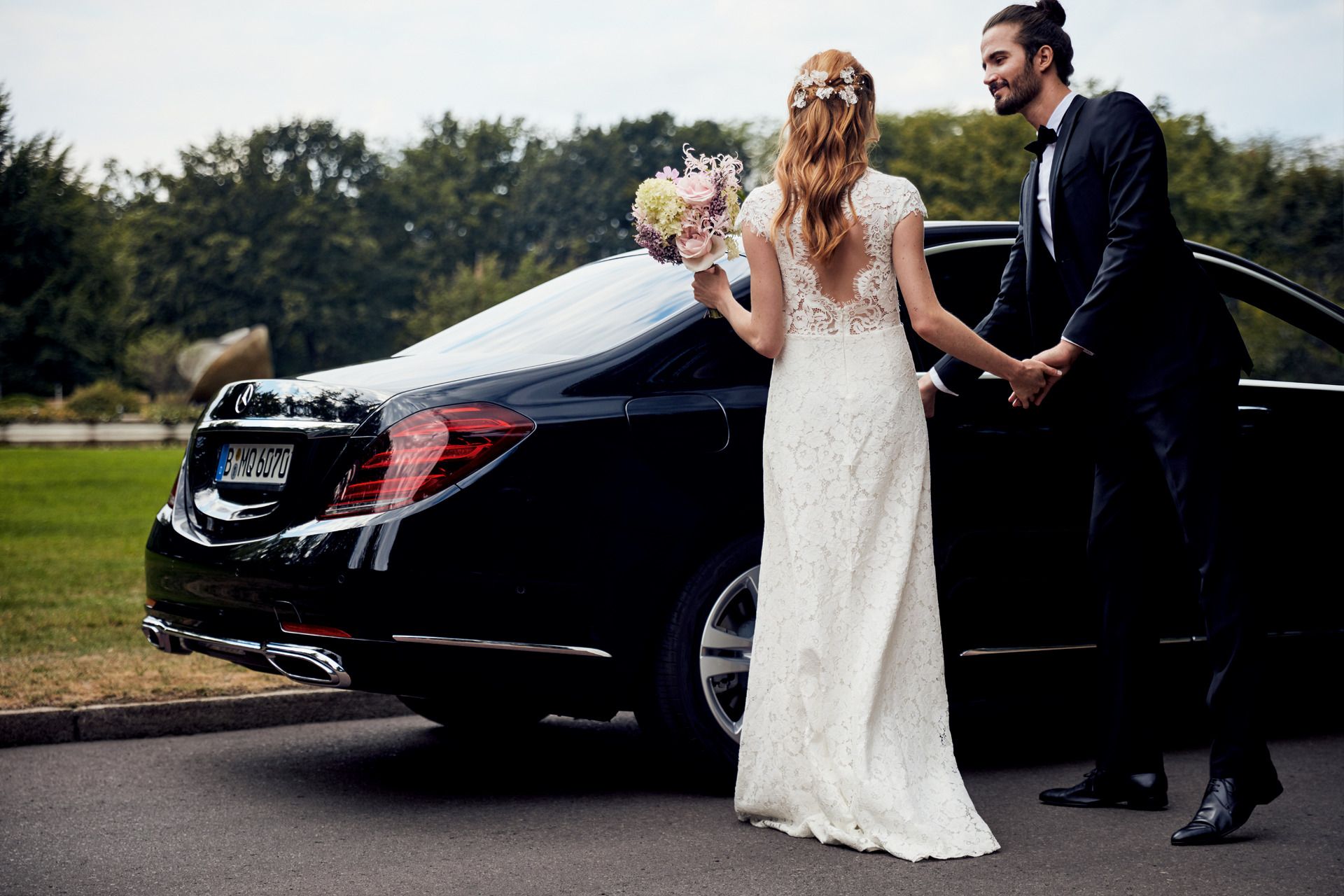 Zur Hochzeit mit einem Mercedes-Benz
