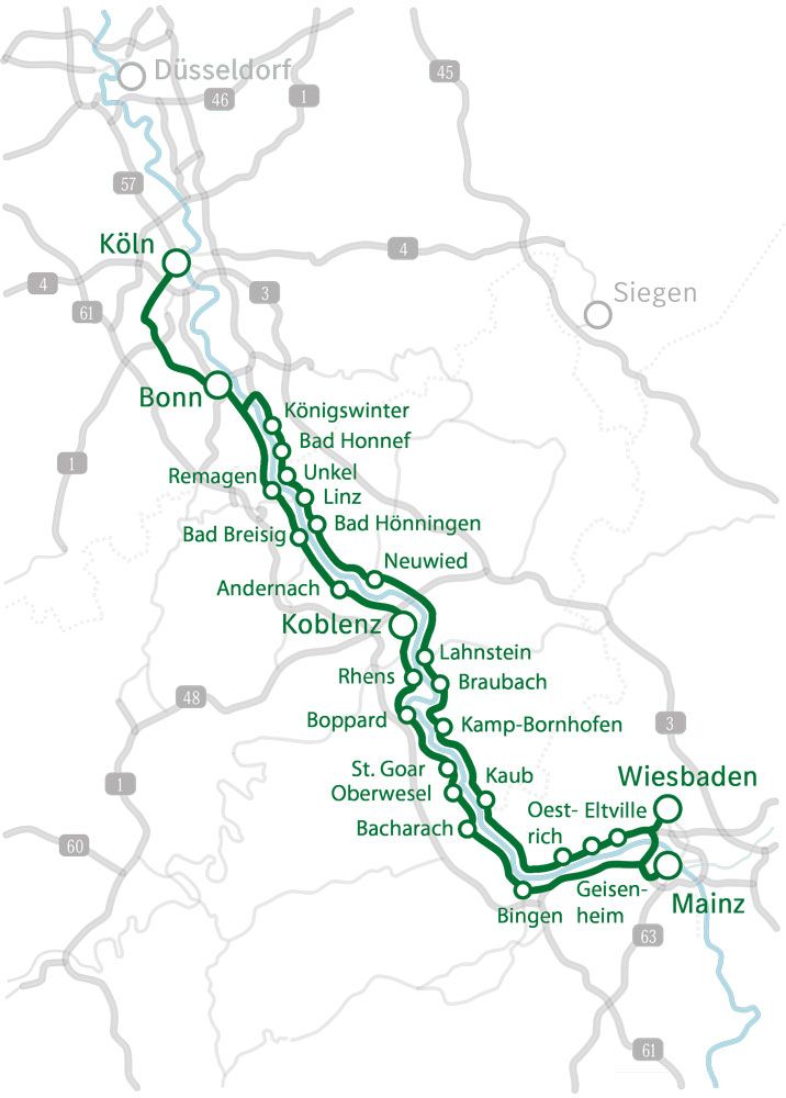 Route der Rheinromantik